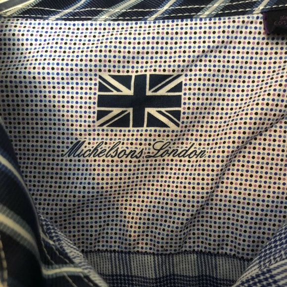Michelsons of London Pour des hommes Ray Soie Attacher - Gris